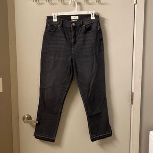 Lou & Grey High Waist Straight Crop Jeans Size 30